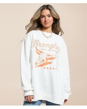 Wrangler 1947 Oversized Pullover - White