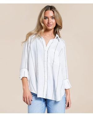 Z Supply The Perfect Line-Up Blouse - White
