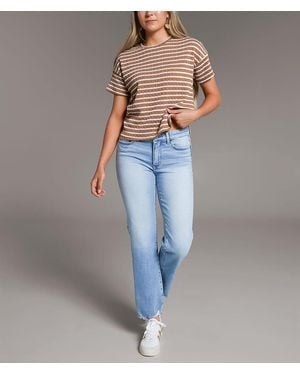 BKE Payton Cropped Straight Stretch Jean - Blue