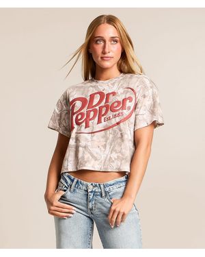 Bioworld Dr. Pepper Camo Cropped T-Shirt - Multicolor
