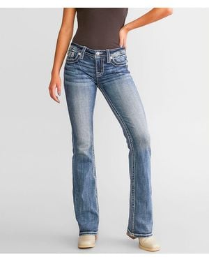 Miss Me Low Rise Boot Stretch Jean - Blue