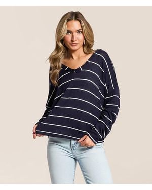 Blu Pepper Striped Top - Blue