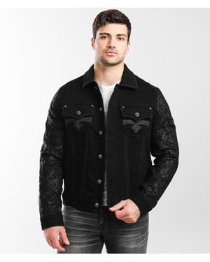 Rock Revival Ox buy Blood Maroon Denim Jean Jacket