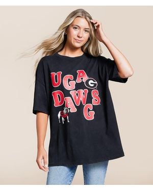 Gameday Social Uga Dawgs Oversized T-Shirt - Blue