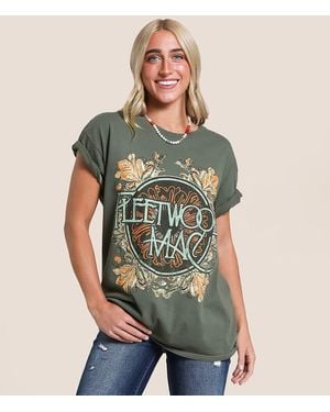 Merch Traffic Fleetwood Mac Band Oversized T-Shirt - Green