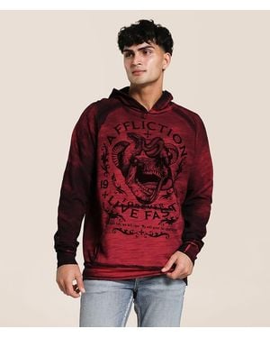 Affliction Value Honor Reversible Hoodie - Red