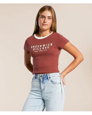 FITZ + EDDI Greenwich Village T-Shirt - Red