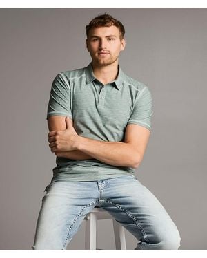 BKE Marled Performance Polo - Gray