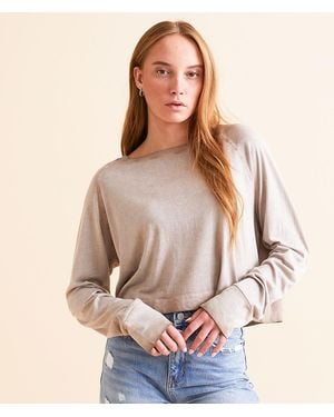 FITZ + EDDI Burnout Cropped Top - Brown