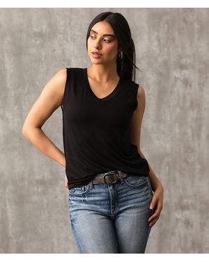 Buckle Black Sleeveless and tank tops for Women | Online