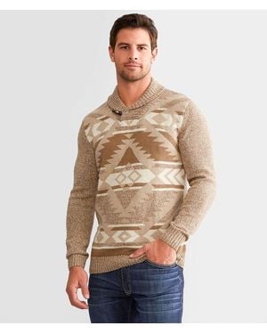 Outpost Makers Southwestern Shawl Sweater - Natural