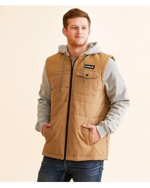 Hurley Jenkins Canvas Hooded Jacket - Natural