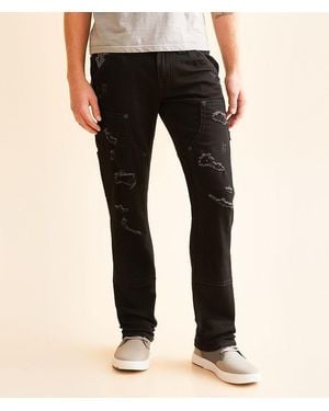 Rock Revival Kento Straight Cargo Stretch Jean - Black