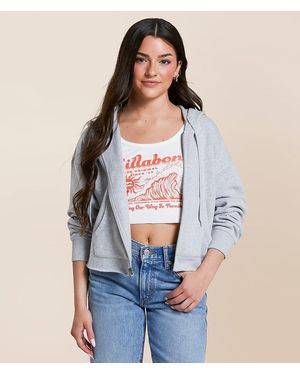 FITZ + EDDI Cropped Hoodie - Blue
