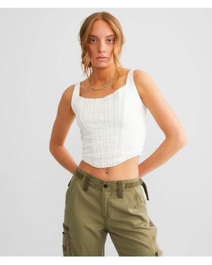 Gilded Intent Corset Tank Top - Natural
