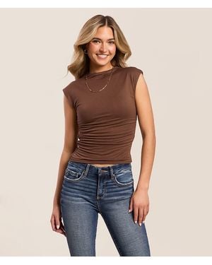 The Workshop Ruched Top - Blue