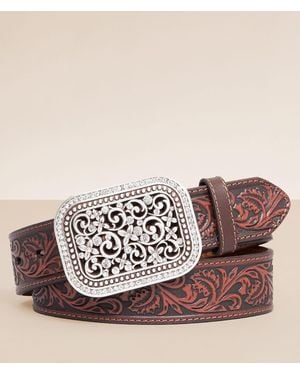 Ariat Embossed Leather Belt - Brown