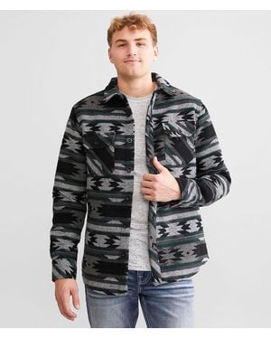 Departwest Brushed Shacket - Black