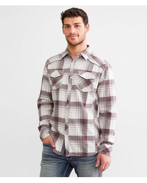 BKE Plaid Athletic Shirt - Brown