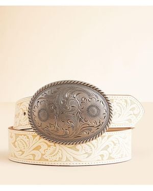 BKE Embossed Western Belt - Natural