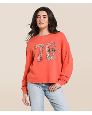 Modish Rebel 76 Patchwork Pullover - Red