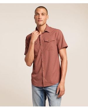 Gentry County Western Performance Stretch Shirt - Red