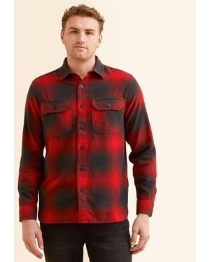 Pendleton Burnside Flannel Shirt - Red