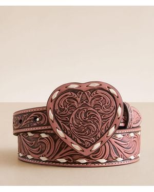 Angel Ranch Concho Leather Belt - Brown