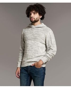 BKE Mixed Yarn Hooded Sweater - Gray