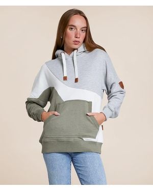 Wanakome Ariel Color Block Hooded Sweatshirt - Multicolor