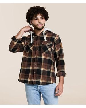 Howitzer Musket Flannel Hooded Shirt - Black