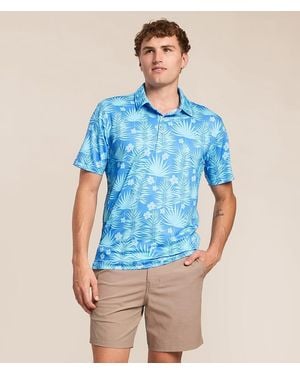 Chubbies The Fern Flow Performance Polo - Blue