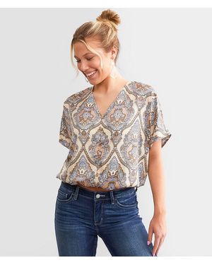 Daytrip Satin Dolman Top - Blue