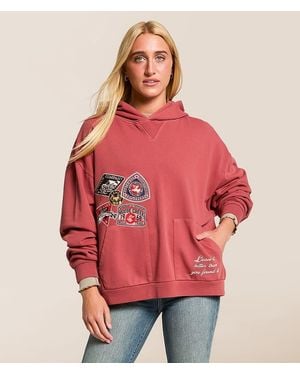 Modish Rebel The Great Outdoors Hooded Sweatshirt - Red