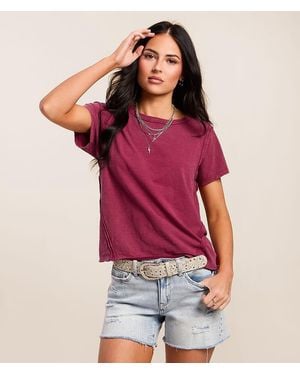 Gilded Intent Washed T-Shirt - Red
