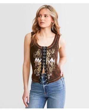 Affliction American Customs Pasadena Tank Top - Blue