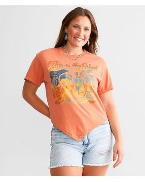 American Highway This Is The West T-Shirt - Orange