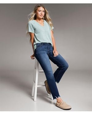 BKE Gabby Cropped Straight Stretch Jean - Blue