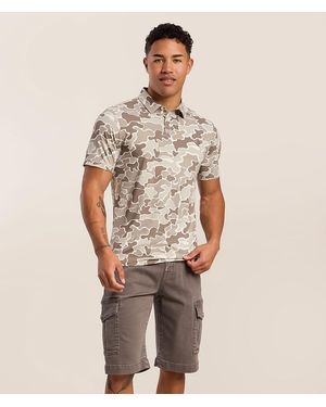 Funk Lagoon Camo Polo - Natural