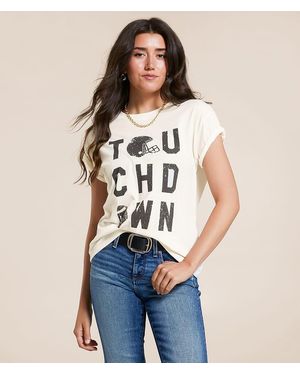 Z Supply Touchdown Boyfriend T-Shirt - Blue