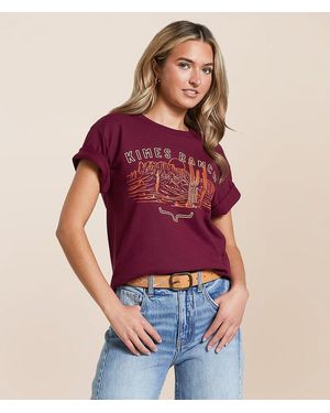 Kimes Ranch Mountain Badge T-Shirt - Red