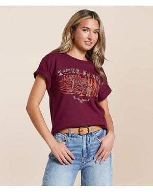 Kimes Ranch Mountain Badge T-Shirt - Red