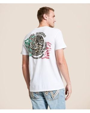 Freedom Ranch Sketch Flag T-Shirt - White