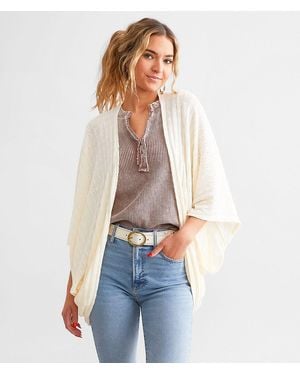 Daytrip Pointelle Cocoon Cardigan - White