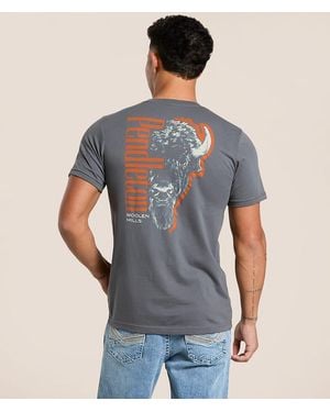 Pendleton Bison Head T-Shirt - Blue