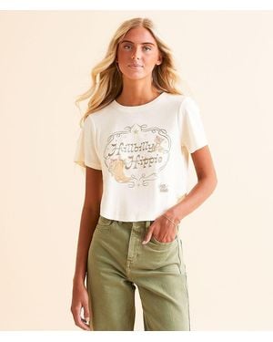 Bioworld Lainey Wilson Hillbilly Hippie Band T-Shirt - Natural