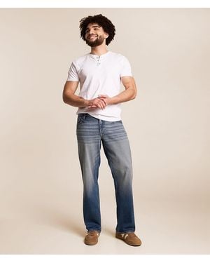 Reclaim Loose Straight Stretch Jean - Blue
