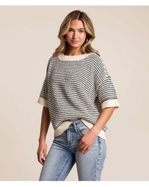 Blu Pepper Dolman Sweater - Gray