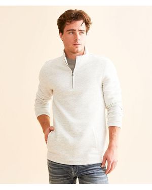 BKE Pau Quarter Zip Pullover - White