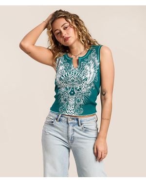 Affliction Middleham Canyon Tank Top - Blue